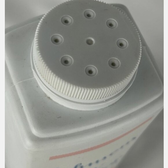Vtg Johnsons Baby Powder Embossed Bottle 14 Oz 1/3 Full Movie Prop USA Babies - Picture 3 of 4